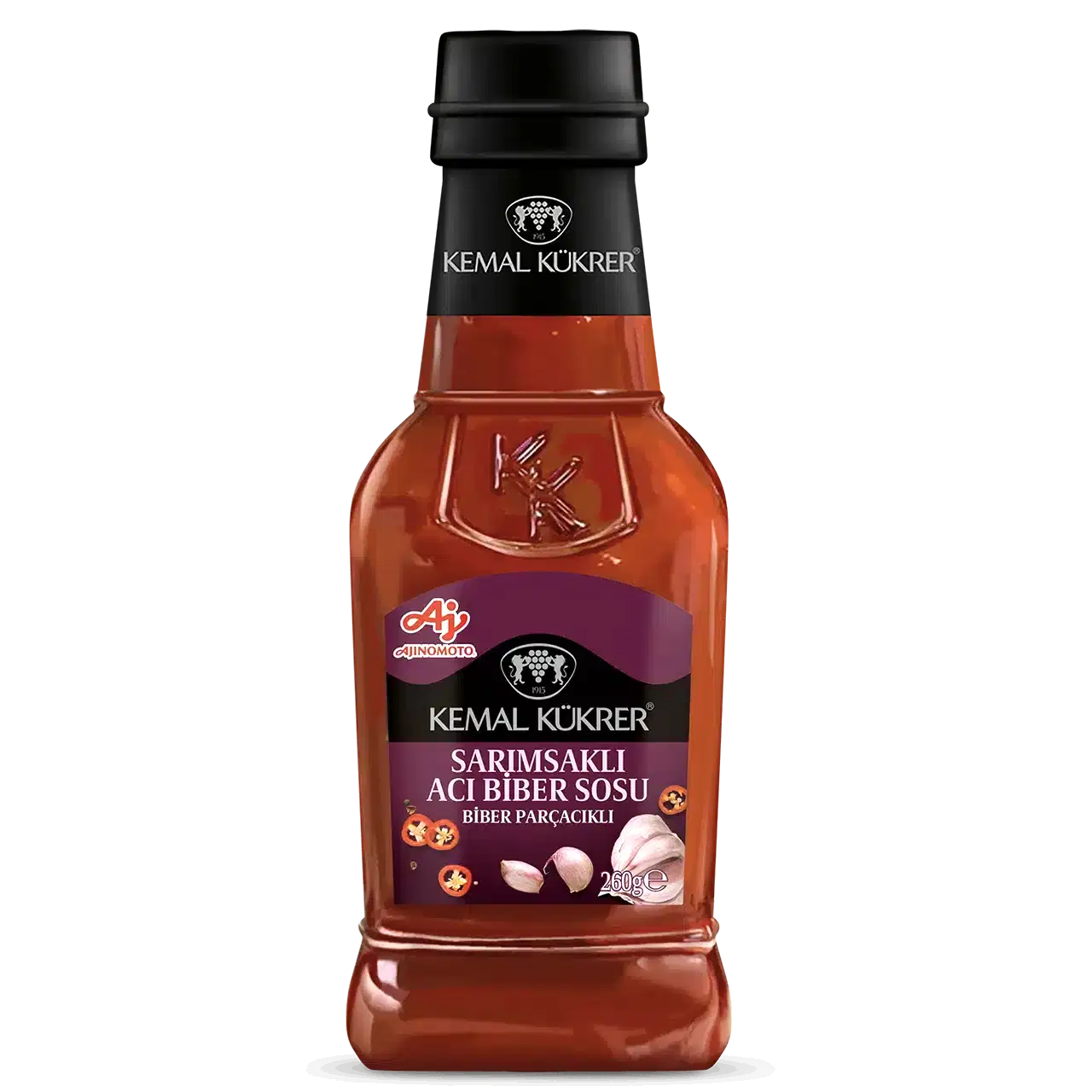 Kemal Kükrer Sarımsaklı Biber Parçacıklı Acı Biber Sosu 250ml